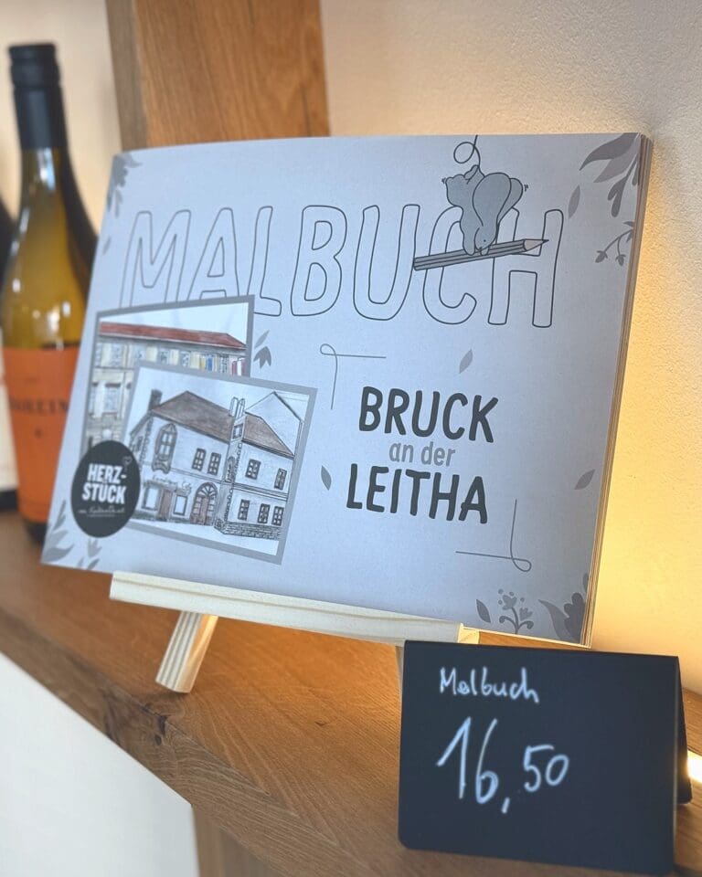 Das Herzstück Malbuch Bruck an der Leitha auf Holzstaffelei (16,50 €)